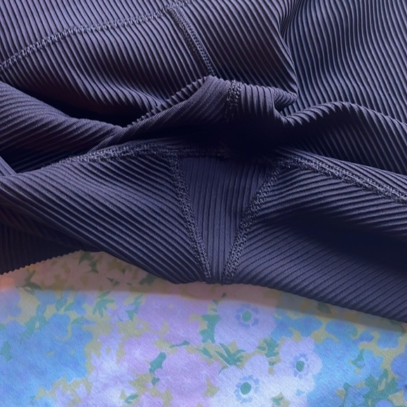 Athleta | Elation High Rise Ribbed Legging Medium Yoga Dance Workout Activewear - Picture 12 of 12